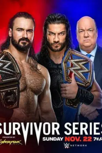 WWE Survivor Series (2020) PPV poster
